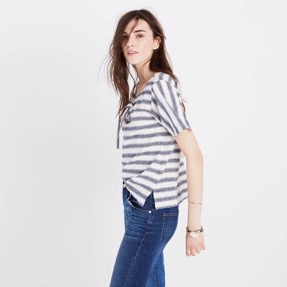 📦 🚚 EVERYTHING MUST GO! NWT Madewell Tie Top | Sz S - Picture 5 of 7